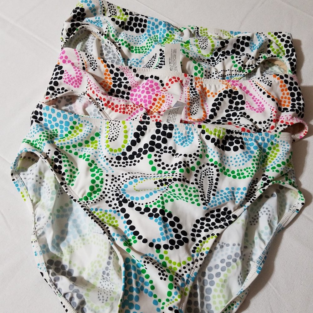 Barefoot Miss size 16 3 swim panties bottoms NWT NWOT